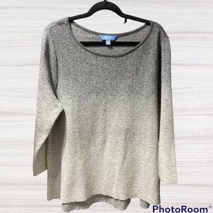 ❤️- 2 FOR $20--Simply Vera ---Vera Wang. Women's Ombre Top Size XL